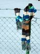 fence with scarf