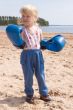 toddler in boxing gloves