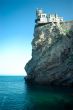 The well-known castle Swallow`s Nest near Yalta in Crimea