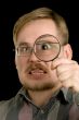 man with loupe
