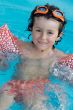 Child in the pool on holiday