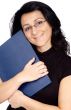 Woman whit book and glasses