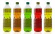 Five oil bottles