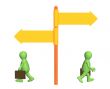 Concept - different direction in business