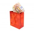 Shopping bag with euros