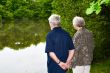 grandparents watching the lake