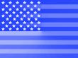 Blue American flag