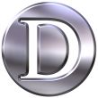 3D Silver Letter D