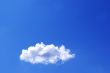 White cloud in a blue sky