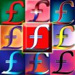 Pound Sterling red button Pop