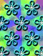 Groovy flowers Wallpaper