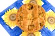 apple pie with sun flowers