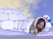 Toon Eskimo with Background