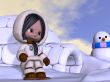 Toon Eskimo with Background
