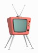 3d stylized model of a retro of the television