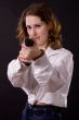 woman with gun