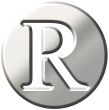 3D Steel Letter R