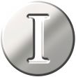 3D Steel Letter I