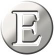 3D Steel Letter E