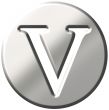 3D Steel Letter V