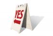 Yes Tent Sign