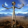 Alien with Background