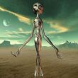 Alien with Background
