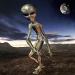 Alien with Background
