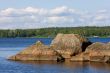 Rocks in a bay
