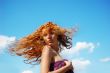 Flying hair