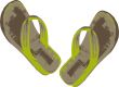 Green slippers