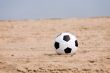 soccer ball on beach