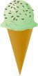 Fancy decorated ice cream