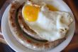 Sausage and eggs