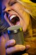 Woman Sings with Passion