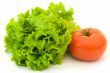 Lettuce and red tomato