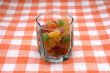 Glass with sugar candies