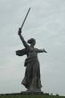 World War II Memorial obelisk on mound Mamayev Kurgan Russia