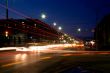 Russia. City Volzhsk. Street of the World. Night.