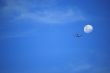 Plane and moon