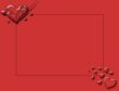 Red Valentine`s day border