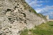 Old fortification wall  with a grass