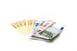 Euro banknotes money