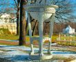 Classical tripod cap in winter park