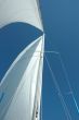 Sails,mast and the blue sky