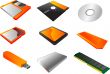 Storage media clipart