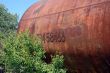 The old railway tank for transportation of mineral oil.