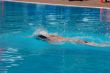The swimmer in water.