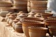Clay pots made manually