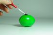 easter egg greem brush painting